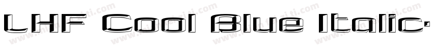 LHF Cool Blue Italic字体转换